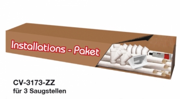 Einbau Set für 3 Saugstellen